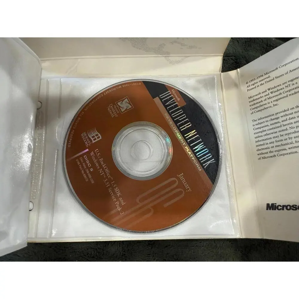 Microsoft Developer Network Vintage SDK & Operating Systems for Windows